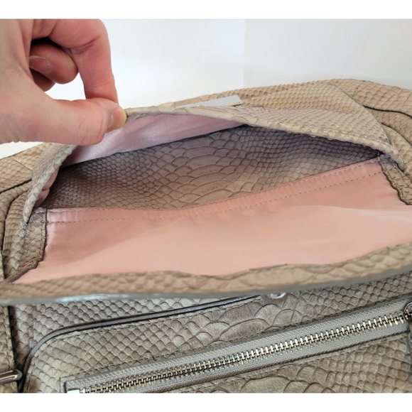 COACH Kristin Pinnacle Embossed Python Laila Round Satchel 19342 - Picture 10 of 16